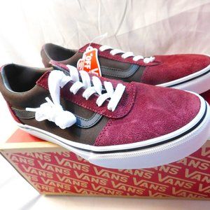 VANS Ward Suede/Canvas Port Royale /White Youth Kids Sneakers Size 6 New in Box